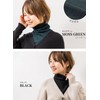 [SPAN] 844 Turtleneck Collar White Black High Neck Warmer, R