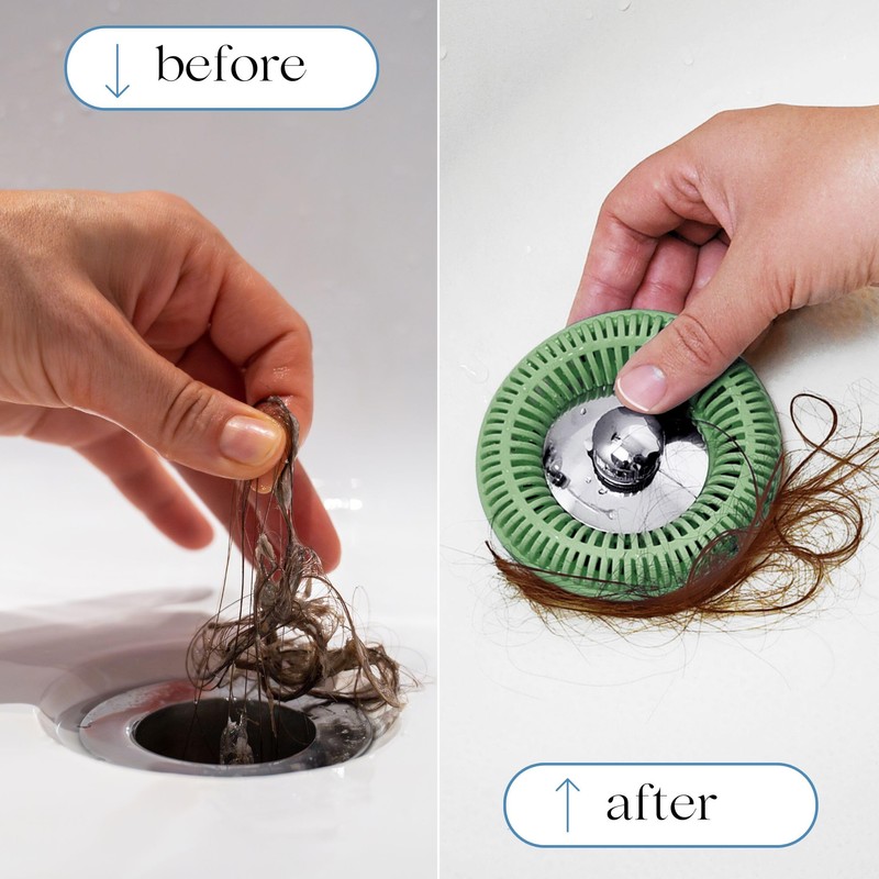 Hair Catcher for Shower Drain & Bathtub – TubRing Pop-Up