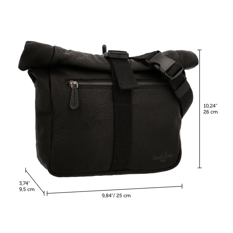 Gusti Luis Shoulder Bag Handbag Leather Black Leather, black