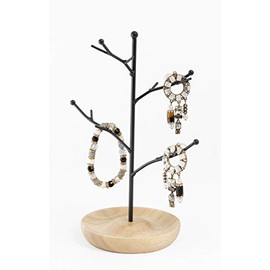Mango Steam Jewelry Tree Hanger, Black