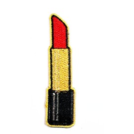 HHO Red Lipstick Cartoon Patch Embroidered DIY Patches, Cute Applique Sew Iron on Kids Craft Patch for Bags Jackets Jeans Clothes