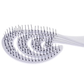 Head Jog 18 Ocean Hair Brush. Eco Friendly Vent Paddle Brushes With Flexible Soft Bristles, Detangling Wet Or Dry Hair. Gentle Brushing & Detangling Brush For Curly & Wavy Hair (Pebble)