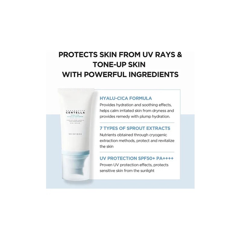 Centella Hyalu-cica Water-fit Sun Serum Spf50+ Protector .