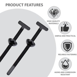 Nylon Universal Cable Tie Buckle, Heavy Duty Self-Locking Nylon Zip Ties Holder, Multipurpose Plastic Cable Ties Tool for Home Garage Car Daily Repair (20 Pcs)