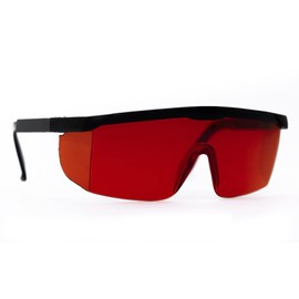 MORELKE Laser Safety Glasses, 405nm, 445nm, 450nm,520nm,532nm Laser Protection Glasses for Hair Removal Laser Treatment Eye Protection Goggles (Red)