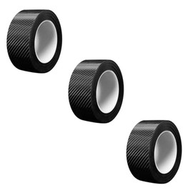 Pack of 3 Door Sill Stickers, Matt Black Carbon Fibre Sticker, Car Film Matt Black, Car Door Sill Protector for Car Door Protection/Door Sill Protection/Bumper Protector