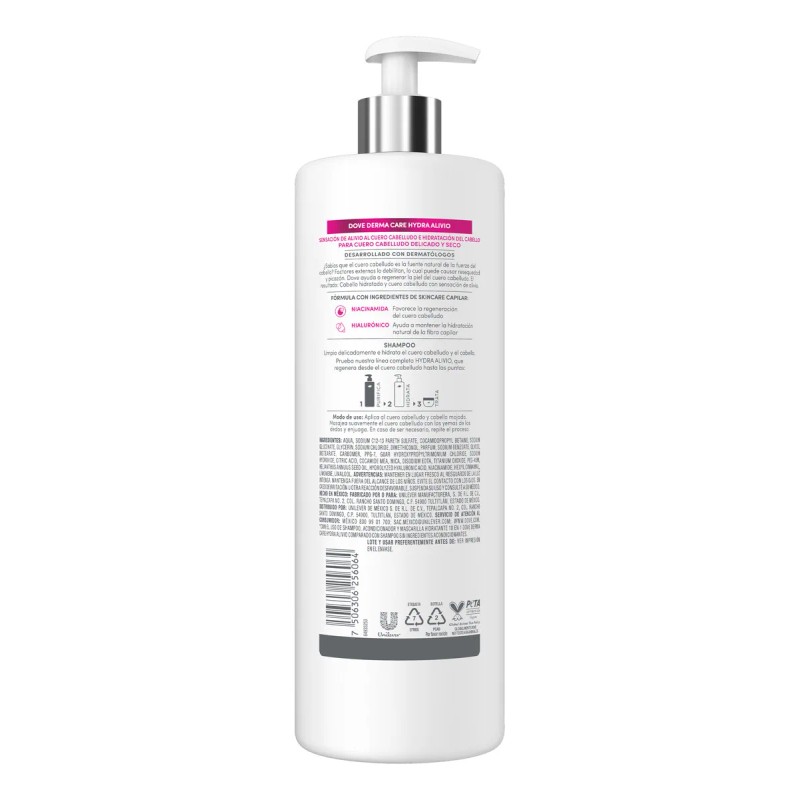 Shampoo Dove Hydra Alivio Shampoo Dove Derma Care Hydra Alivio