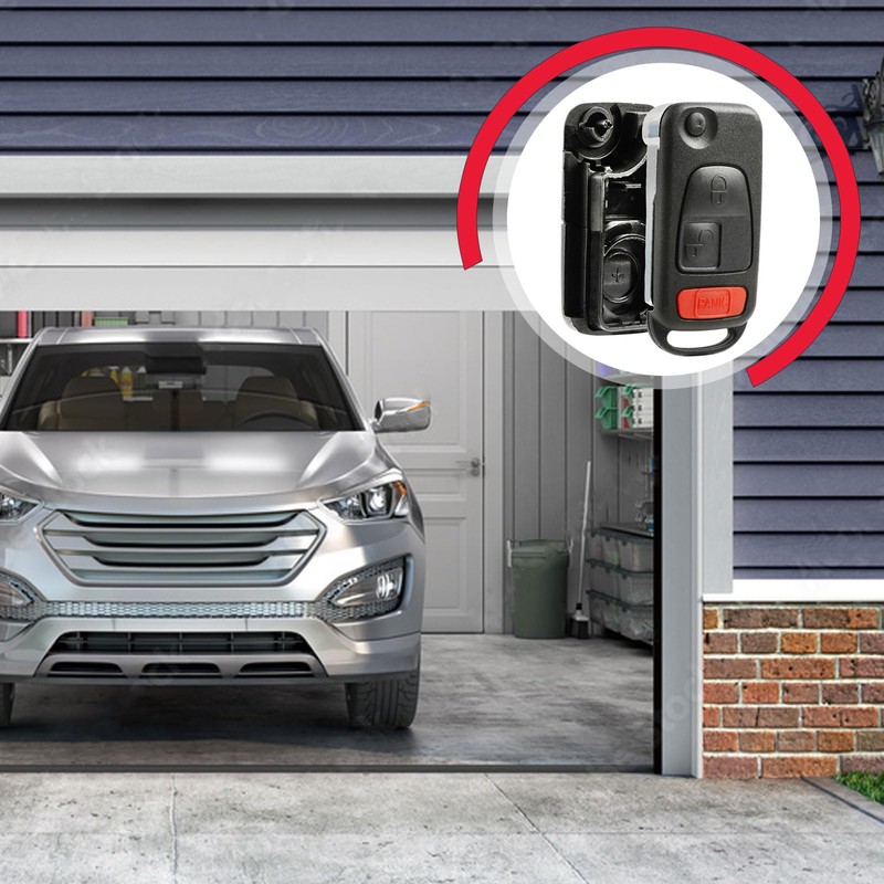 Key Fob Keyless Entry Remote Flip Shell Case & Pad