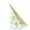Fancy Serviettes, Gold-White Table Decoration, Wedding Decoration, Folded Serviettes, Pack