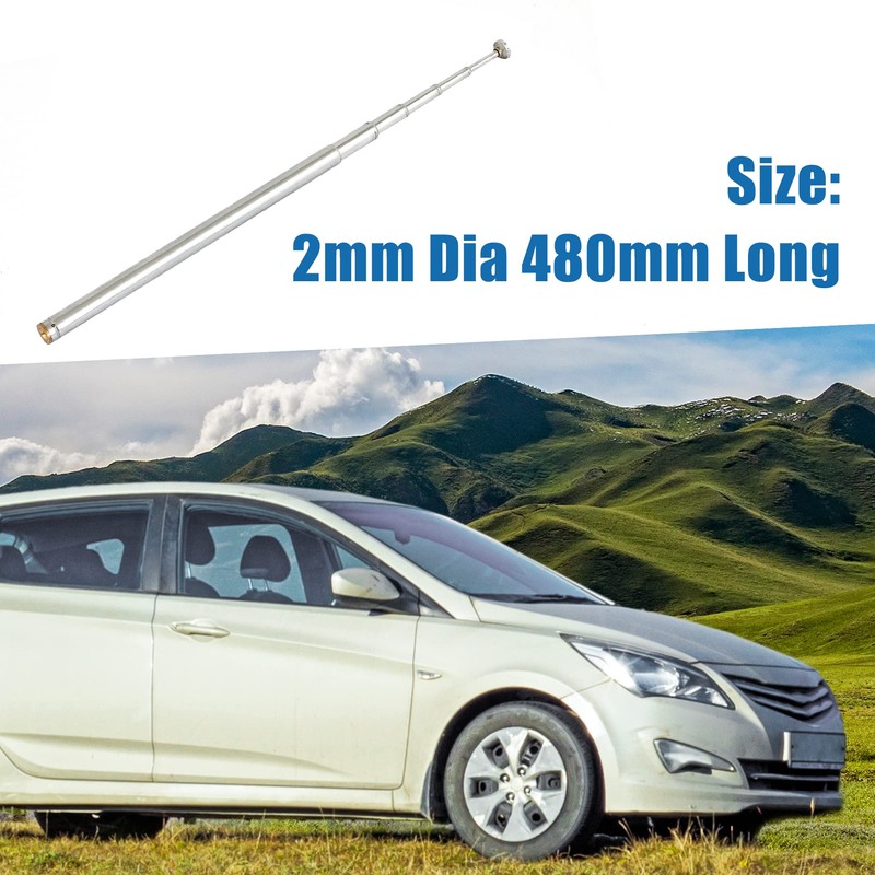 A ABSOPRO FM Radio TV 6 Sections Telescopic Antenna 2