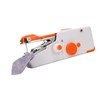 Handheld Sewing Machine Orange Portable Mini DIY Ergonomic Handle Electric