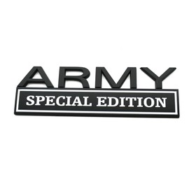 1pack Big Army Special Edition Emblems, Army Car Emblem 3D Badge Decal Car Truck Replacement Compatible with Universal Vehicle, Truck, SUV, Army Decal