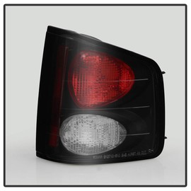 ACANII - For 1994-2004 Chevy S10 GMC Sonoma Black Smoked Tail Lights Brake Lamps Aftermarket Driver & Passenger Side