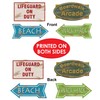 Beistle 57502 Beach Sign Cutouts, 4 per Package