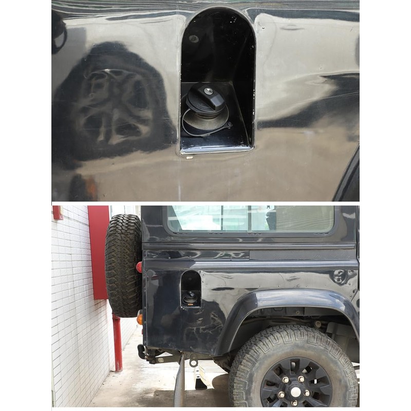 Fuel Cap with Key Suitable for Land Rover Defender, Black