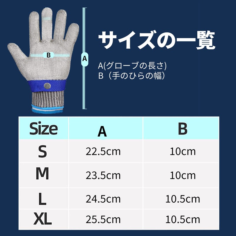 GENMAI SOEASY Blade-Proof Gloves, Anti-Cut Gloves, Blade-Resistant Level 9 Gloves,