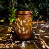 Dragonfly Solar Lantern, Metal Solar Lantern Outdoor Waterproof LED Solar