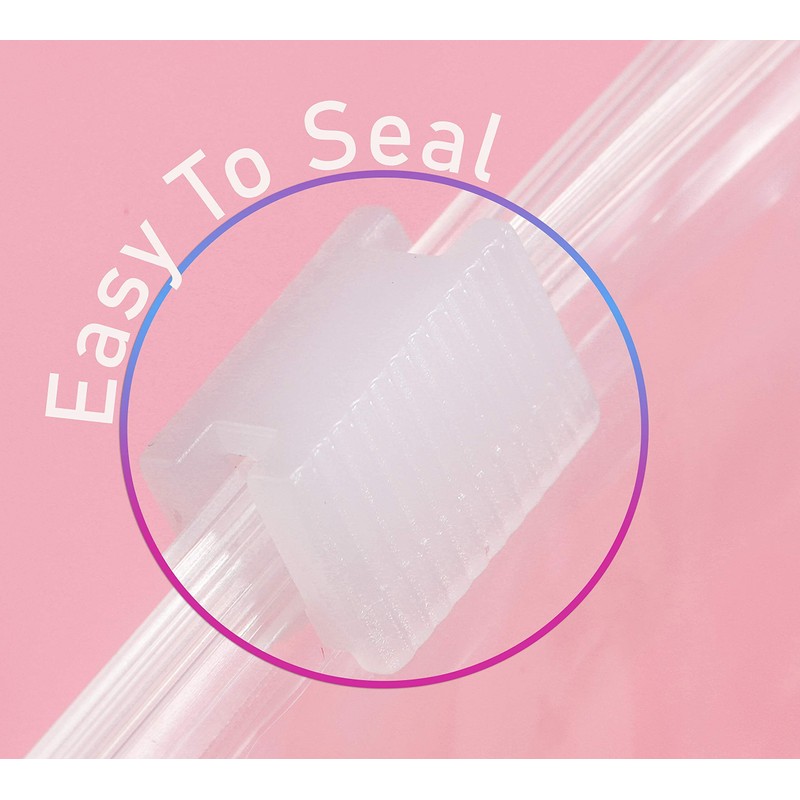 Gallon Slider Storage Bags- 100 Count, Featuring Expandable Bottom, Zero