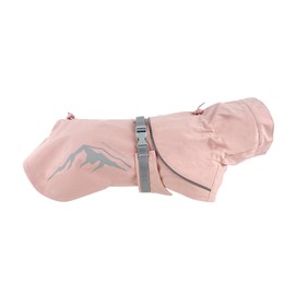 Huskimo Peak Dog Waterproof Raincoat, Dusty Pink, 80cm