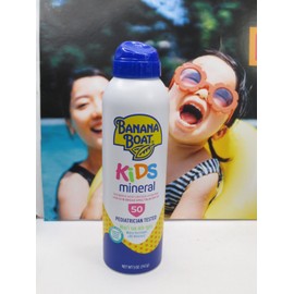 BANANA BOAT KIDS MINERAL SPF 50+ SUNSCREEN 2x LOTION  & 2x SPRAY EXP:07/25
