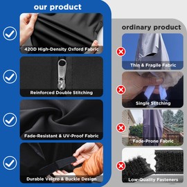 Waterproof Garden Parasol Cover,Heavy Duty Patio Umbrella Cover,205x75cm