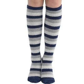 MKY Factory Nestree Series Compression Socks, For Night, For Sleeping, Sleeping Socks, For Pregnant Women, High Socks, For Beautiful Legs, Maternity Room Wear, Pajamas, navy, 23.0-25.0 cm