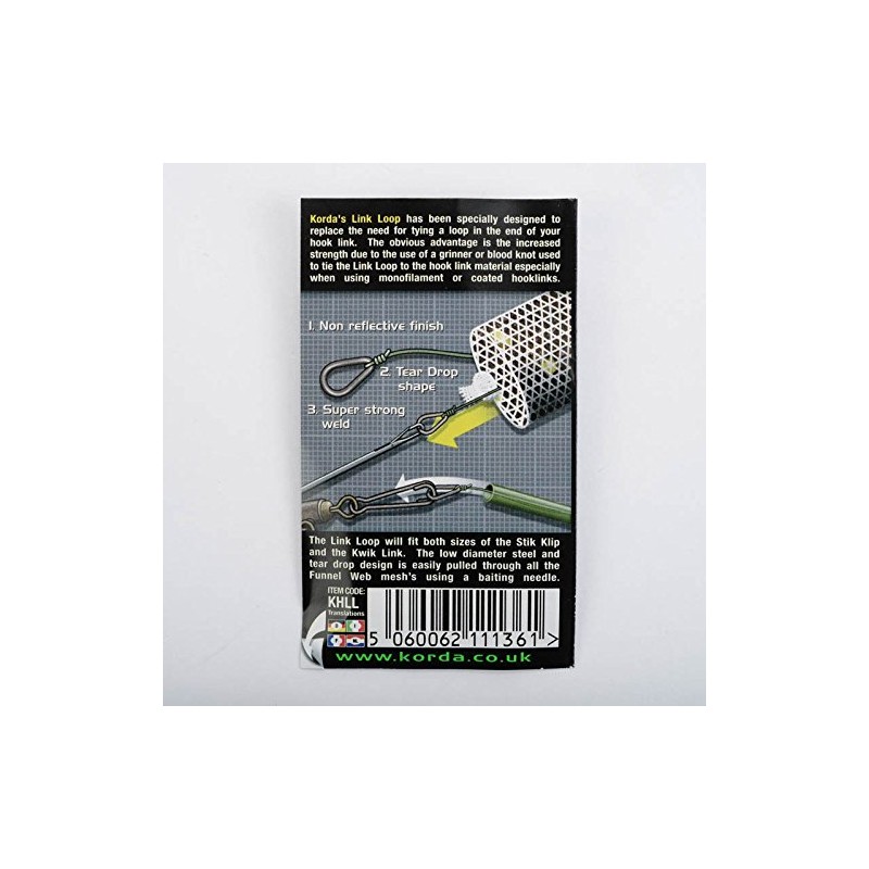 Korda Link Loop - 15 Ringe für Karpfenmontagen, Rig Rings