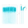 Eyelash Brushes Disposable Peacock Blue Eyelash Brushes for Makeup Cosmetic
