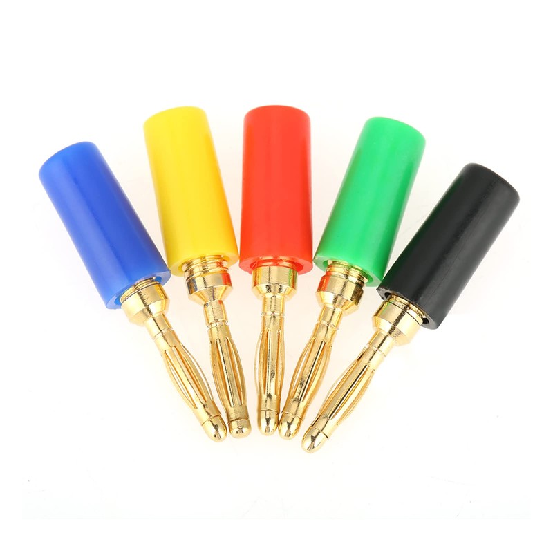 20 Pcs Banana Socket, Mixed, 2mm Coloured Banana Plug Color