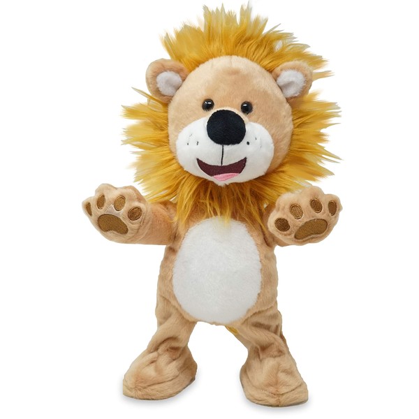 Cuddle Barn Let Loose Lenny - Animated Musical Groovy Lion Stuffed Animal Plush Toy Dances to Lively Song Shout, 14 Inches