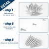 Seamless Nail with Double-Headed Base Thread, Pack of 500 Nails,