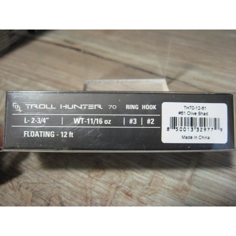 13 Fishing * 2 3/4" Troll Hunter 70 - 11/16