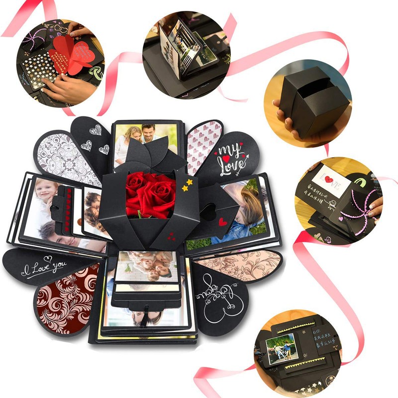 Wanateber Explosion Box DIY Gift - Love Memory, Scrapbook, Photo
