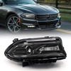 FIONE - For Dodge Charger Headlights Assembly 2015-2021 Halogen Model Headlamp with LED DRL & Turn Signal Lights Passenger Right Side 68214398AC CH2503271…