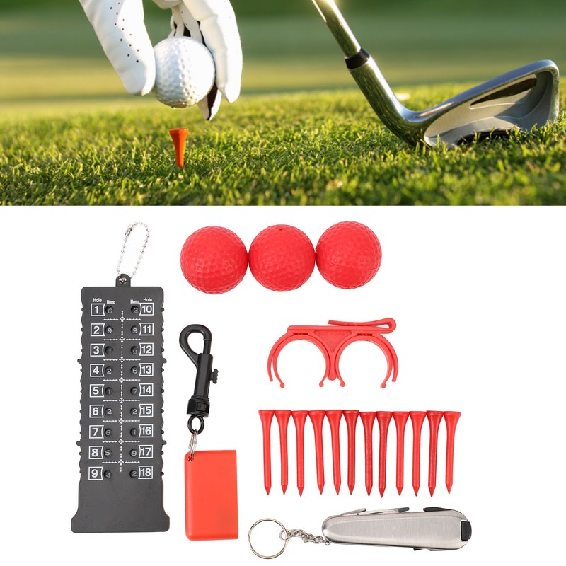 6 in 1 Golf Accessory Bag PU Leather with Tees