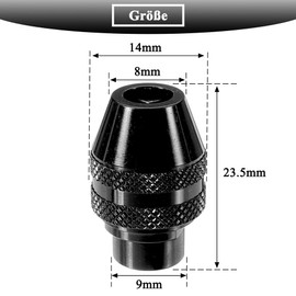 Teocpai 3 Pieces 4486 Drill Chuck for Dremel Drill Chuck without Quick Change Key for Dremel 4486 Rotary Tools 3000 4000 7700 8200