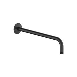 Design House 841494-MB 90-Degree 14.5-inch Steel Arm and Flange for Wall-Mounted or Fixed Shower Head, Matte Black