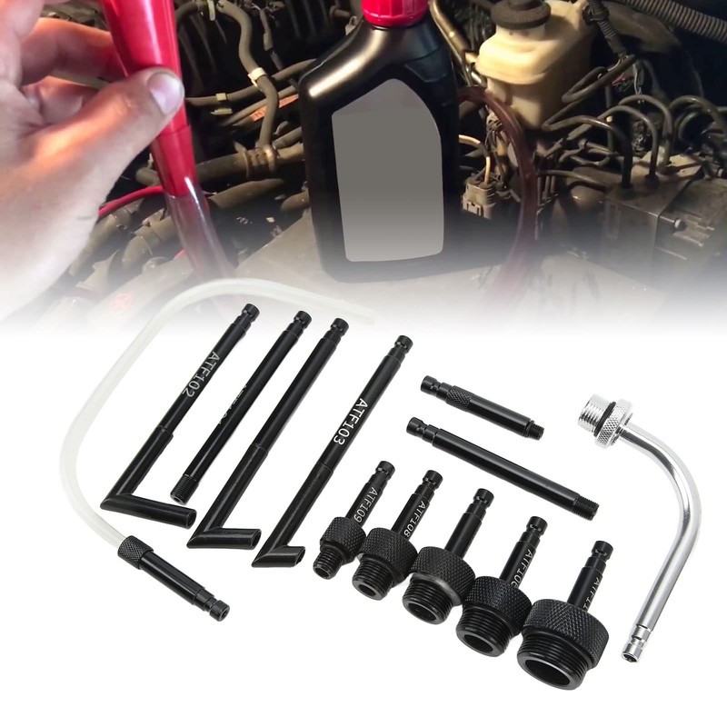13pcs ATF Filler Adapter Carbon Steel Traon Oil Refill Fluid