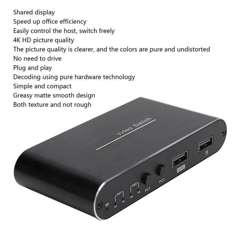 KVM Switch Plug and Play Support 4K Audio Video Converter