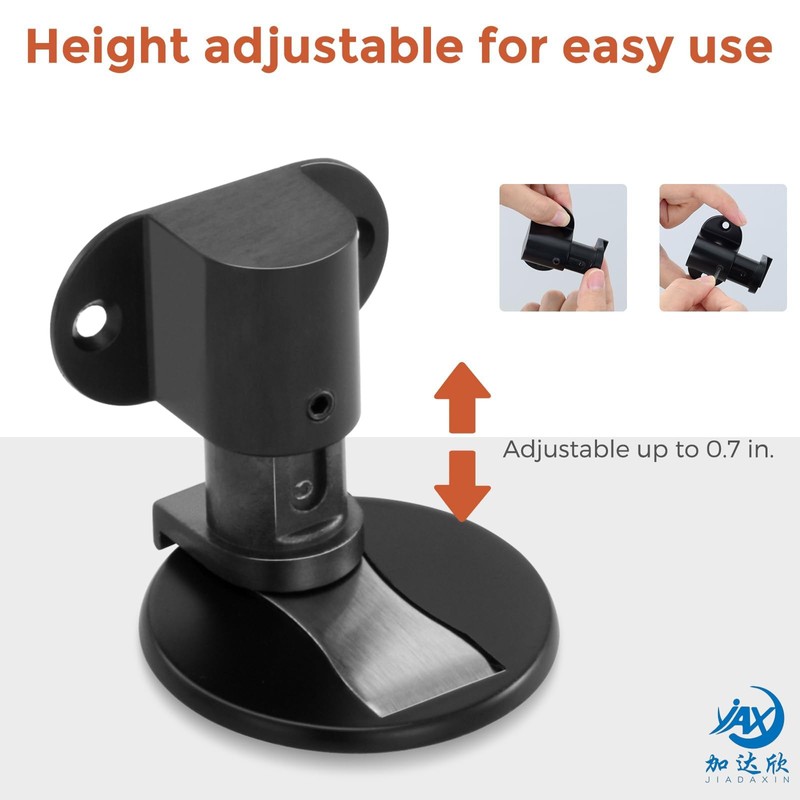 JIADAXIN Invisible Magnetic Door Stopper, Adjustable & Floor Standing Door