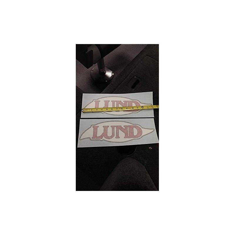 Lund Boats Retro Decal Pair WC SSV Pike Rebel Ships