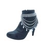 Unbranded Women Silver Metal Chain Boot Bracelet Cool Anklet Shoe