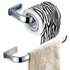 Flybath 2pc Bathroom Accessories Set - Towel Ring and Toilet