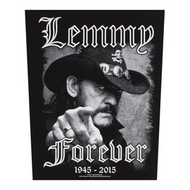 XLG Lemmy Forever 1945-2015 Motorhead Back Patch Heavy Metal Sew On Applique