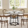 IDEALHOUSE Round Dining Table for 4, 38" Farmhouse Kitchen Table