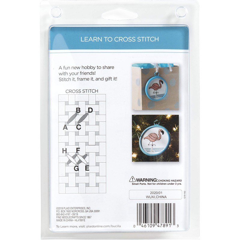 Bucilla 47891E My 1st Stitch Counted Cross Stitch Kit, 3",
