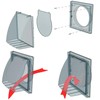 Black Gravity Flap for Ø 100 mm / 4" Round
