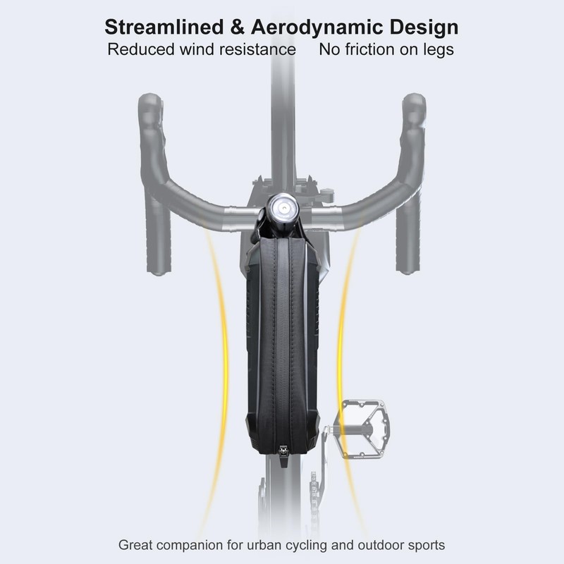 KEEPIFY Waterproof Bicycle Frame Top Tube Bag, Frame Bag, Bicycle