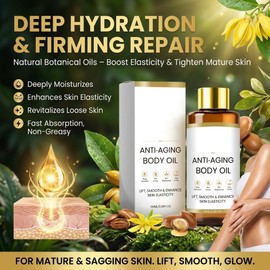 Aceite Corporal Antiedad Coreano con Ingredientes Botánicos, 100ml No Graso