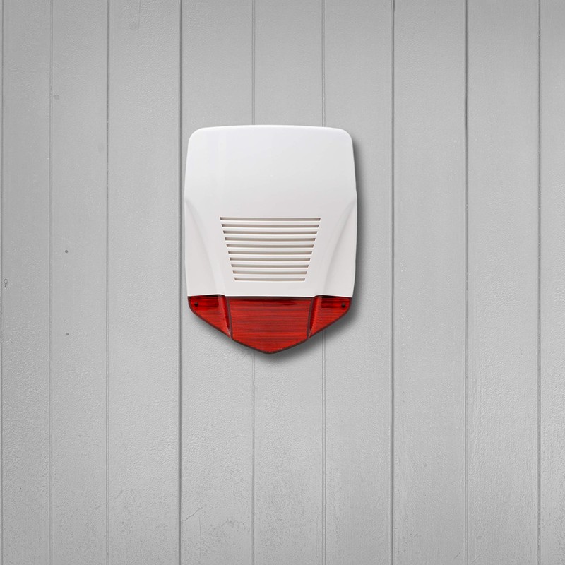 tiiwee Dummy Attrappe Outdoor Sirene - Einbruchschutz - Groß